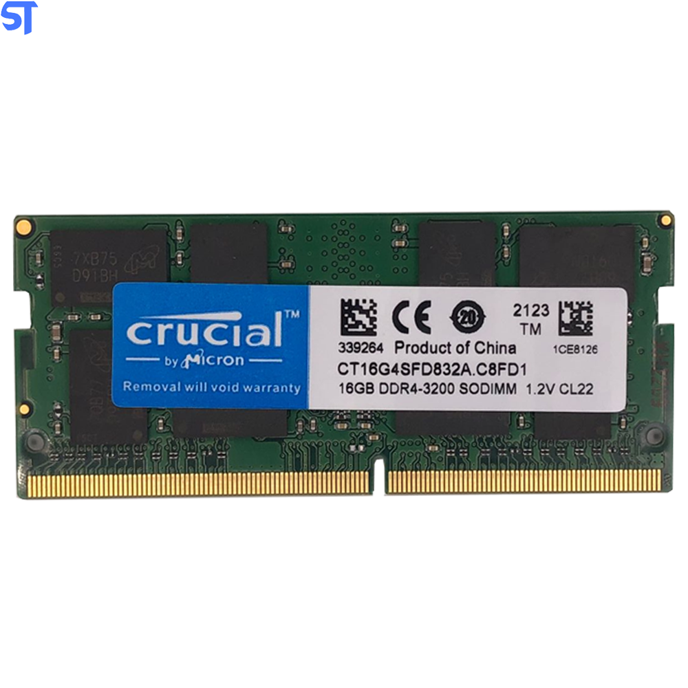 Memória Ram Notebook 16GB DDR4 3200Mhz Crucial